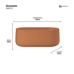 Banheira Camburi Soft Terracota (Fosca Colorida)