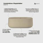Banheira Camburi Tan White (Fosca Colorida)