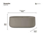 Banheira Camburi Warm Grey  (Fosca Colorida)