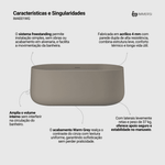 Banheira Camburi Warm Grey  (Fosca Colorida)