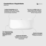 Banheira Camburi Matt White