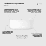 Banheira Camburi Glossy White