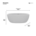 Banheira Taípe 2 Glossy White