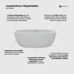Banheira Taípe 2 Glossy White
