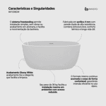 Banheira Taípe Glossy White