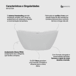 Banheira Atins  Glossy White
