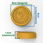 Forma de Silicone Coroa de Louro Letra