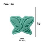 Molde de Silicone 2 Borboletas Estilizadas