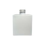 Frasco Vidro Cubo 250ml 28/410 - Branco Preto Cristal