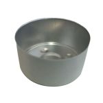 Vaso Alumínio para Vela Rechaud 3,6x1,8cm Ideal para Velas Artesanais
