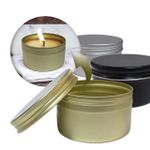 Pote de Alumínio 100ml com Tampa para Velas Cosméticos Escolha a Cor