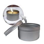 Pote de Alumínio 100ml com Tampa para Velas Cosméticos Escolha a Cor