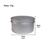 Pote de Alumínio 100ml com Tampa para Velas Cosméticos Escolha a Cor