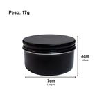 Pote de Alumínio 100ml com Tampa para Velas Cosméticos Escolha a Cor