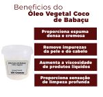 Óleo de Coco de Babaçu 100% Vegetal 100g Puro para Cosméticos e Saboaria