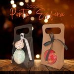 Sacola Porta Esfera Kraft ou Preta Ideal para Presentes e Lembrancinhas