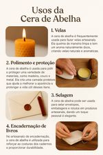 Cera de Abelha Pura 100g para Cosméticos Velas e Madeira