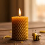 Cera de Abelha Pura 100g para Cosméticos Velas e Madeira