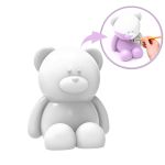 Urso Ursinho em Gesso 5cm Bichinho DIY para Lembrancinha Festa Crianças Chá de Bebê