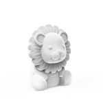 Leão Fofo Bichinho Peça em Gesso Safari Baby DIY 5cm para Aniversário Lembrancinha