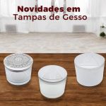 Tampa em Gesso para Copo Patê 4 Modelos para Vela Artesanal Sais de Banho