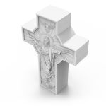 Cruz da Ascensão Jesus em Gesso Arte Sacra Religiosa para Decoração DIY