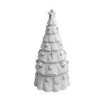 Árvore de Natal em Gesso 18cm Decorada Peça Grande para Artesanato e Decoração Natalina