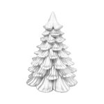 Peça de Gesso Arvore Geométrica de Natal 10cm
