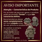 Peça de Gesso Arvore Geométrica de Natal 10cm