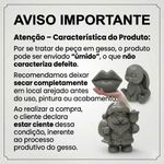 Peça de Gesso Arvore Geométrica de Natal 10cm
