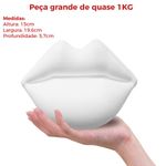 Lábios Boca Grande em Gesso para Decorar Parede