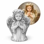 Anjinho Orando em Gesso 6cm Lembrancinha Religiosa para Batizado e Decoração