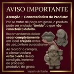 Papai Noel em Gesso 10cm Decoração De Natal Artesanal DIY