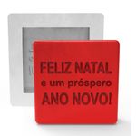 Molde de Silicone Barra Feliz Natal e Próspero Ano Novo
