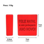 Molde de Silicone Barra Feliz Natal e Próspero Ano Novo