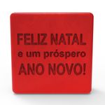 Molde de Silicone Barra Feliz Natal e Próspero Ano Novo