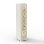 Forma de Silicone Vela Amor Pilar 14cm para Velas