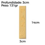 Molde de Silicone Vela Paz Coluna 14cm para Velas