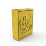 Molde de Silicone Barra Feliz Ano Novo com Taças