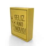 Molde de Silicone Barra Feliz Ano Novo com Taças