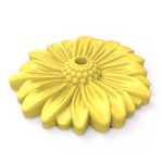 Forma de Silicone Margarida Com Furo Branco