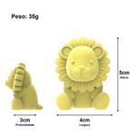 Molde de Silicone Leão Sentado 3D
