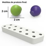 Molde de Silicone 12 Uva Molde Profissional de Frutas Realistas