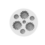 Forma de Silicone 7 Mini Margaridas de Alta Definição
