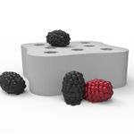 Molde de Silicone 8 Mini Amoras Realistas