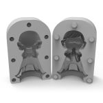 Molde de Silicone Anjo Menina Orando Mini