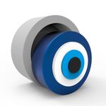 Molde de Silicone Redonda Olho Grego para Artesanato Esotérico Impecável