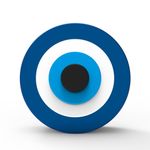Molde de Silicone Redonda Olho Grego para Artesanato Esotérico Impecável