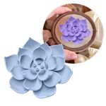 Forma de Silicone Flor de Lótus Aberta