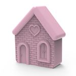 Molde de Silicone Casinha com Textura de Tijolinhos